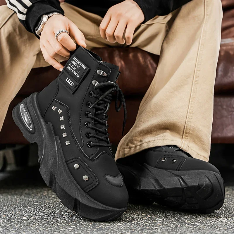 Height Increasing High Top Boo - Men'S Shoes Increase Height ulasan dan harga